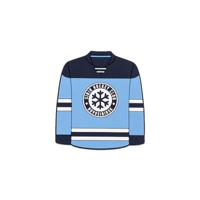 Магнит ХК "СИБИРЬ" (Свитер голубой) англ.