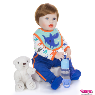 Кукла реборн — мальчик  "Никита" 57 см