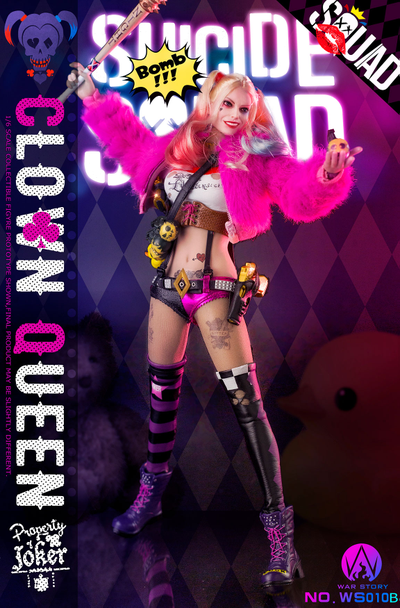 Харли Квинн (делюкс версия) - Коллекционная ФИГУРКА 1/6 Clown Queen deluxe edition (WS010-B) - War Story