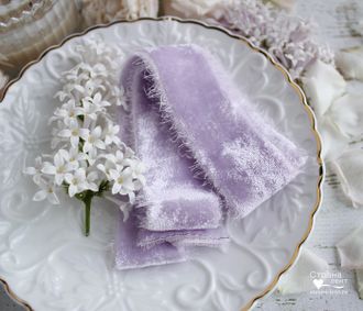 Бархатная лента Lilac Moon Velvet 3 см от производителя "Страна лент"