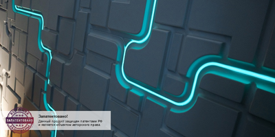 Гипсовая панель SPACE + LED артикул D-0006