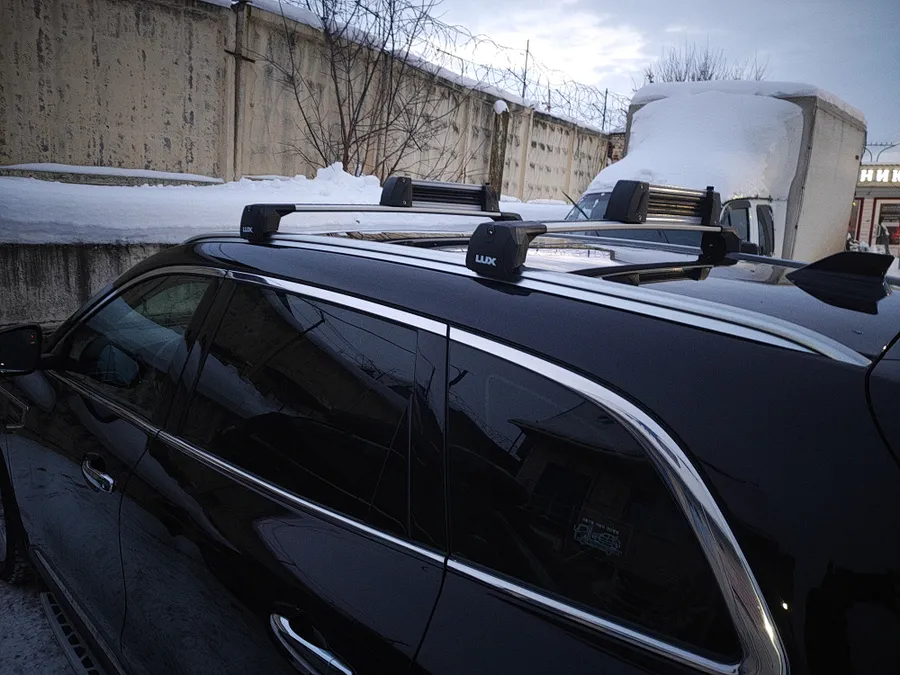 Renault Koleos + Багажная система LUX SCOUT-2+ Лыжные крепления inter