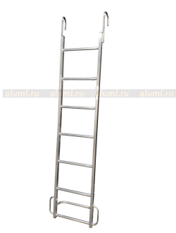 Лестница навесная с алюминиевыми крюками ЛНАак-2,5 м.