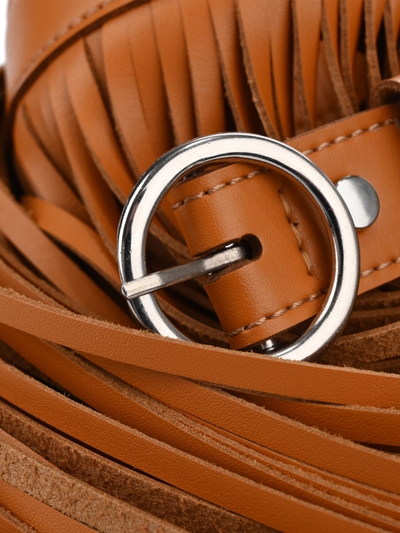 Bonny пояс с бахромой 80 Желтый