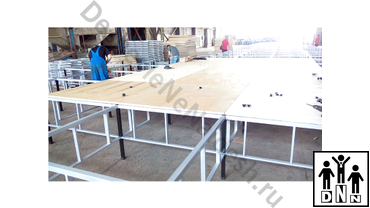 Помост для борцовских ковров. Производство