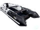 Лодка ПВХ Мастер Лодок Ривьера Килевое надувное дно 3800 "Комби" Св.Серый / Чёрный