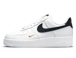 Nike air force 1 white with black swoosh womens on sale