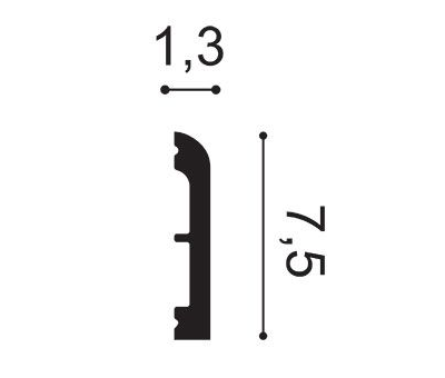 Карниз SX183 CASCADE - 1,3*7,5*200см