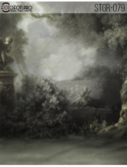 Фотофон на холсте «Летний сад»