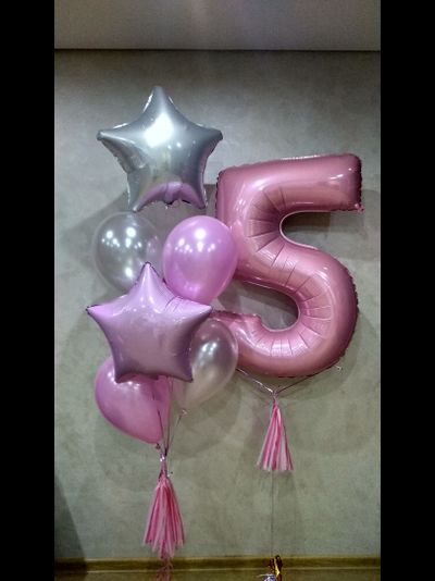 Набор шаров с гелием "Для маленькой принцессы"