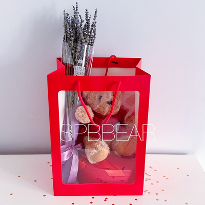 Подарочный набор №20 - Мишка на выбор, Лаванда, Киндер бокс средний