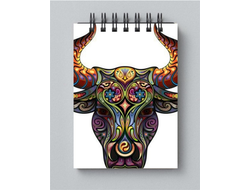 Блокнот с символикой "Быка" №5
