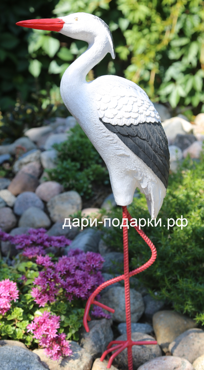 ЦАПЛЯ Красотка  81*28 см  0,8 кг  полистоун Россия 1594/012689*