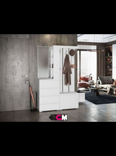 Хелен ПР 01 прихожая белая