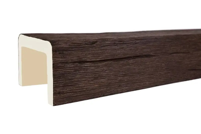 Декоративная балка из полиуретана Country Decor (WOOD LOOK) строганая М9 (90x70) тёмный дуб