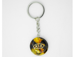Брелок из натурального янтаря "Kia"