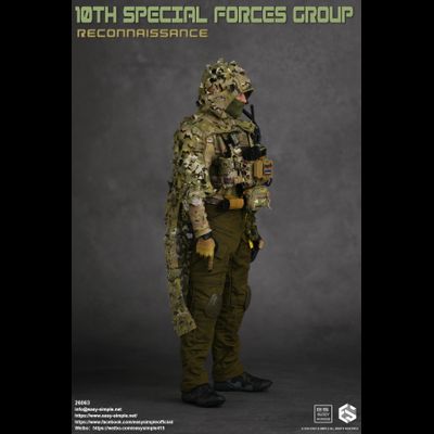 Разведчик спецназа США - Коллекционная ФИГУРКА 1/6 10TH SPECIAL FORCES GROUP Reconnaissance (26063) - Easy&amp;Simple