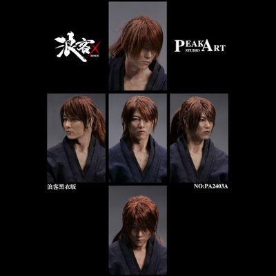 ПРЕДЗАКАЗ - Бродяга Кэнсин (в черном) - КОЛЛЕКЦИОННАЯ ФИГУРКА 1/6 scale Roku black version (PA2403A) - PEAKART STUDIO ?ЦЕНА: 38900 РУБ.?