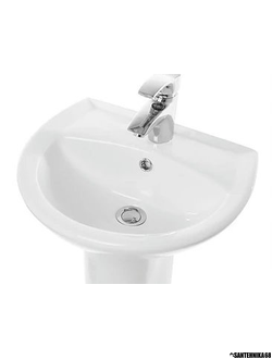 Раковина с пьедесталом Sanita Умывальник-тюльпан Аттика-48 с отверстием