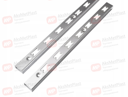 2200 Профиль "П"-образный перфорированный Canalina/Global хром 50х50 L=2400 мм шаг 50 мм W30.5xH23xL2400мм толщина стенки 1.2мм