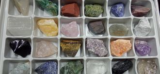 Коллекция минералов 24 шт