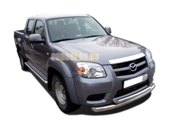 Защита переднего бампера d76/60 для Mazda BT 50 (2006)