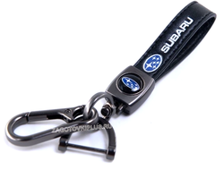Премиум кожаный брелок с логотипом SUBARU