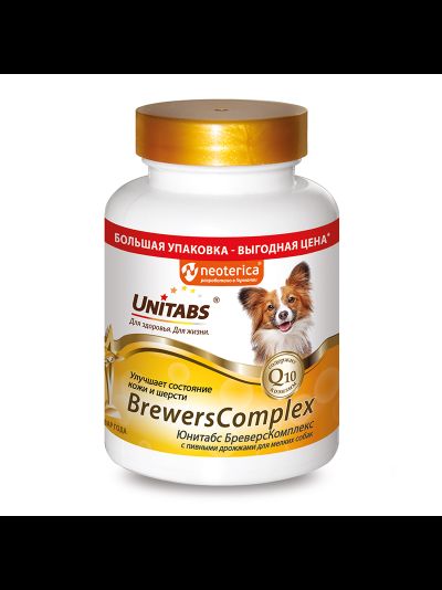 BREWERSCOMPLEX с пивными дрожжами для мелких собак, 200 таб.