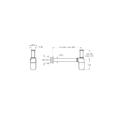 Сифон для кухонных раковин VitrA, A45122