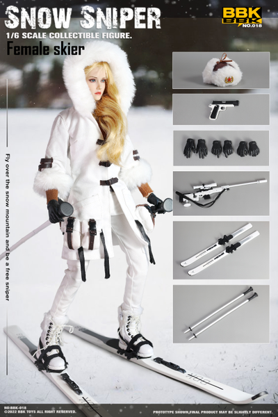 Лыжница-снайпер - КОЛЛЕКЦИОННАЯ ФИГУРКА 1/6 scale Snow Sniper (BBK018) - BBK