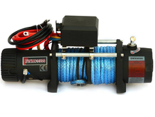 Лебёдка электрическая высокоскоростная 12V Runva 9500 lbs 4350 кг (синтетический трос) EWXC9500SSR