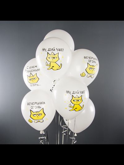 С Днем Рождения, рыжий котик (1шт)