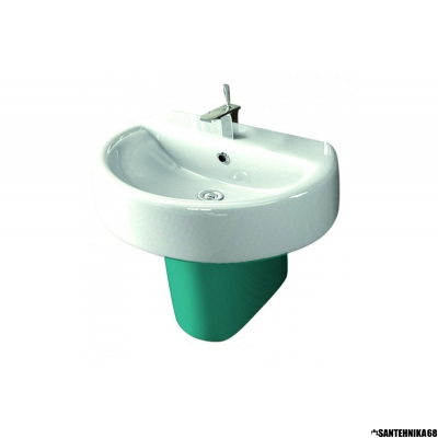 Умывальник тюльпан c полупьедесталом Sanita Luxe Best-55 с отверстием