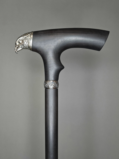 Трость "Черный Ястреб" из стабилизированного граба