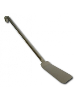 Лопатка 50 см, изогнутая, рабочая часть 12*8 см, нержавеющая сталь, широкая