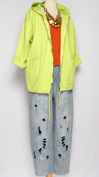 Ветровка  "STUDIO" лайм р.48-52