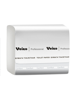 Бумага туалетная для диспенсера Veiro L1 Comf лист 2сл 250л 30пач/кор V-слож.TV201