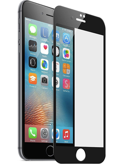 Защитное стекло Perfeo 2.5D для iPhone 6/6S (черная рамка)