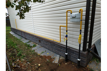 Счетчик BK-G6 на фасаде здания