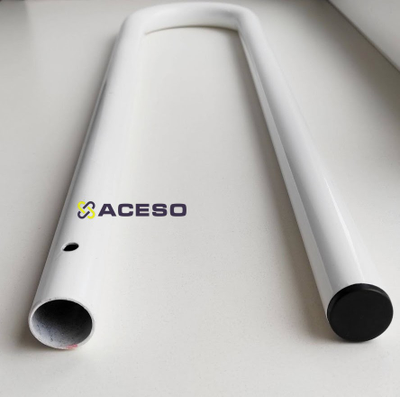 Откидной настенный поручень для унитаза окрашенный, белый