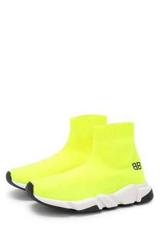 Yellow balenciaga speed trainer sale