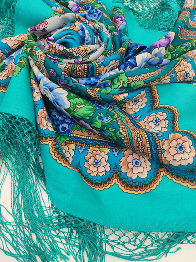 Павловопосадский платок Времена года. Весна 706-11