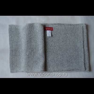 Серый вязаный шарф из мериноса и альпака Италия Vizio 6110 / 6112 Shibuya