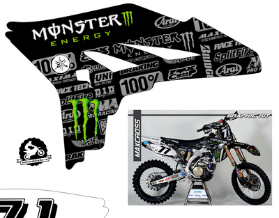 Наклейки на YAMAHA YZ YZF 250 - 450 2014-2015  #129