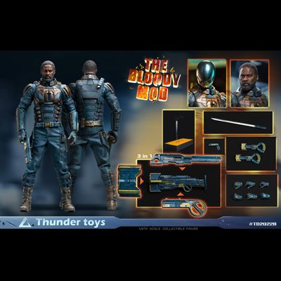 Бладспорт (Bloodsport, Идрис Эльба, "Отряд Самоубийц: Миссия навылет") - КОЛЛЕКЦИОННАЯ ФИГУРКА 1/6 scale the BloodyMod (TD2022B) - Thundertoys