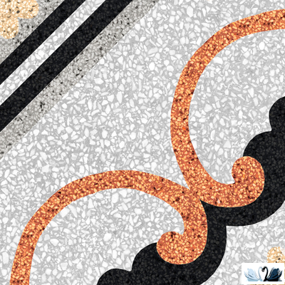 Керамогранит Creto Point 9 20х20 см с орнаментом