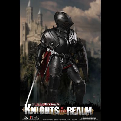 Рыцарь в черном доспехе (Лимитированный выпуск) - Коллекционная ФИГУРКА 1/6 scale IE-CAST ALLOY SERIES OF EMPIRES - KNIGHTS OF THE REALM - BLACK KNIGHT (SE035) - COOMODEL