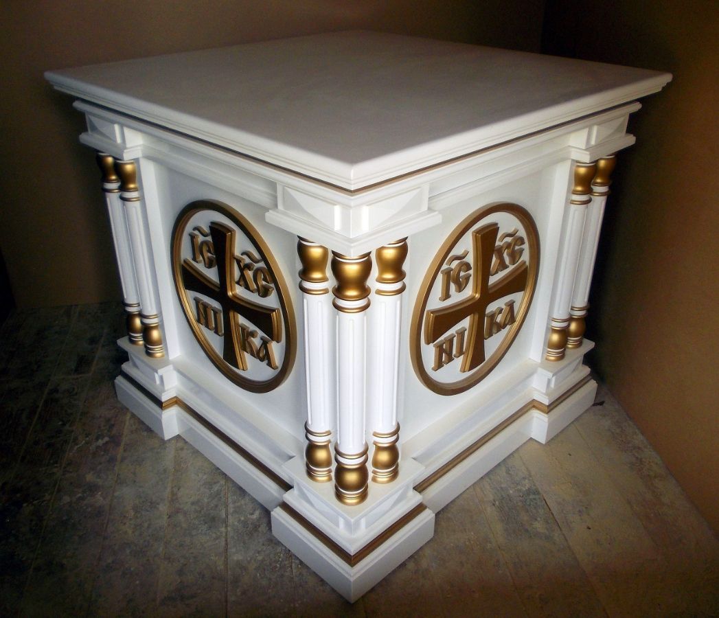 Деревянное облачение риза на престол