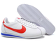 Nike Cortez (Белые с красным) кожа