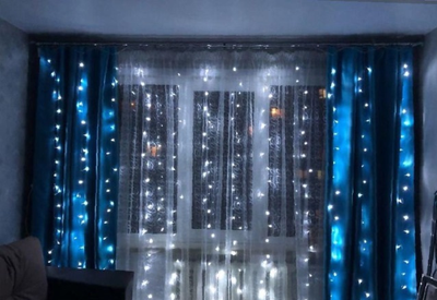 гирлянда занавес для помещений
